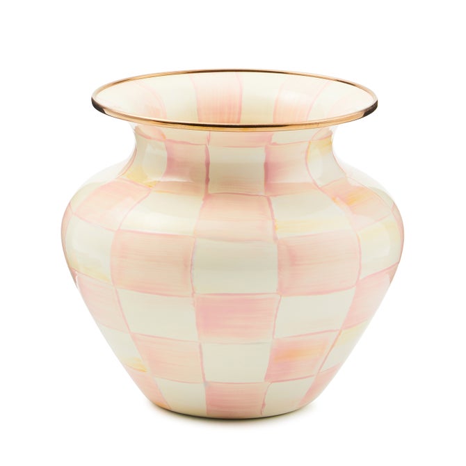 Courtly Check Enamel Large Vase