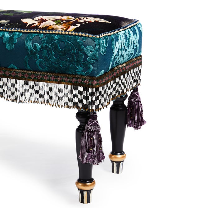 Moonlight Garden Floral Scuttlebutt Bench
