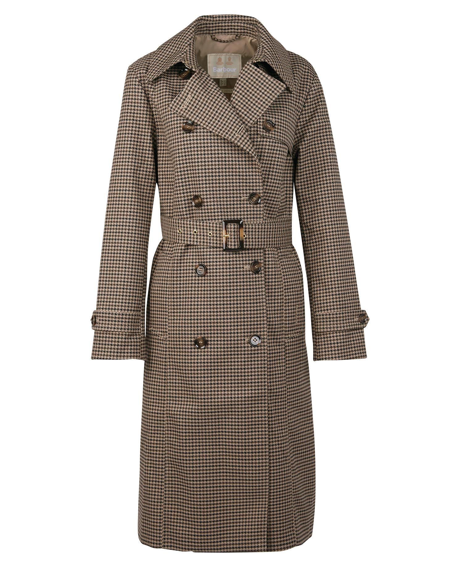 Barbour Greta Check Trench Coat