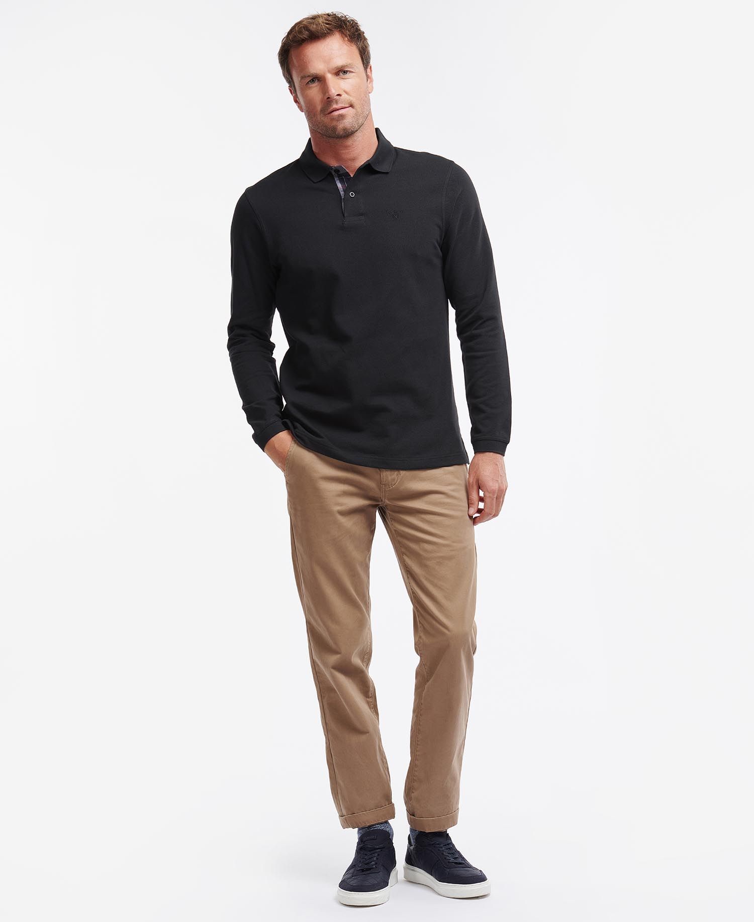 Barbour Long-Sleeved Sports Polo