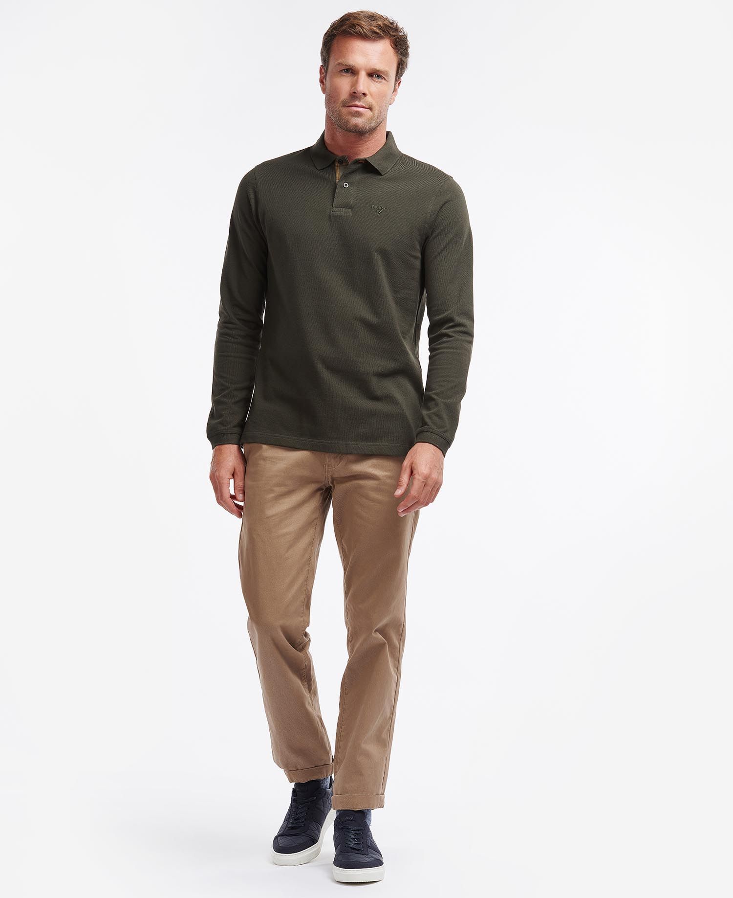 Barbour Long-Sleeved Sports Polo