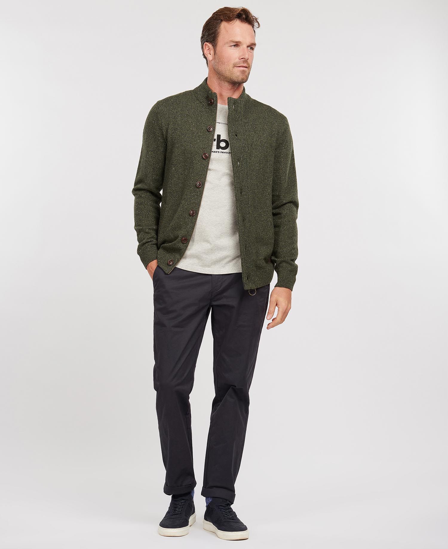 Barbour Tisbury Zip Through Jumper