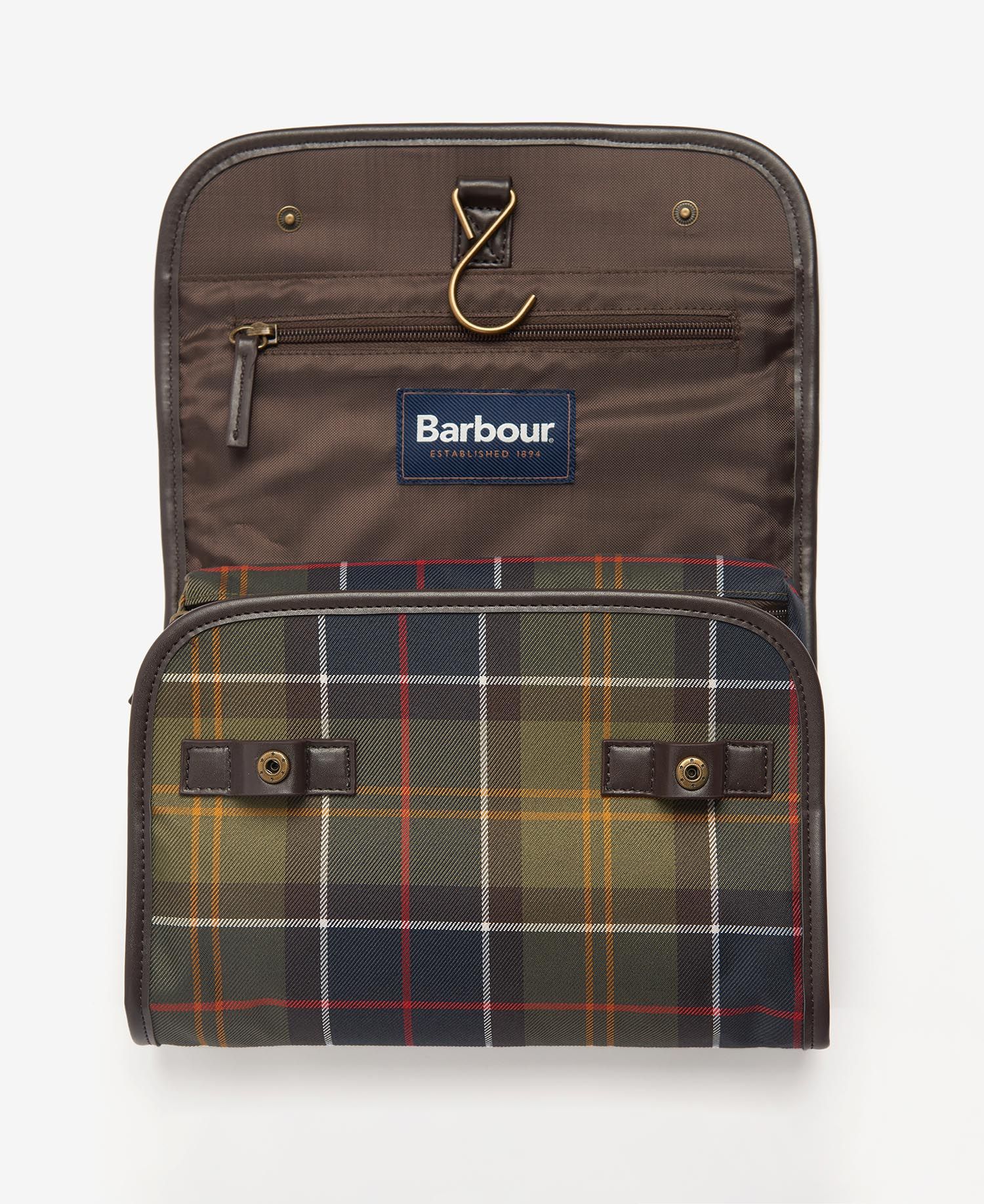 Barbour Tartan Hanging Washbag