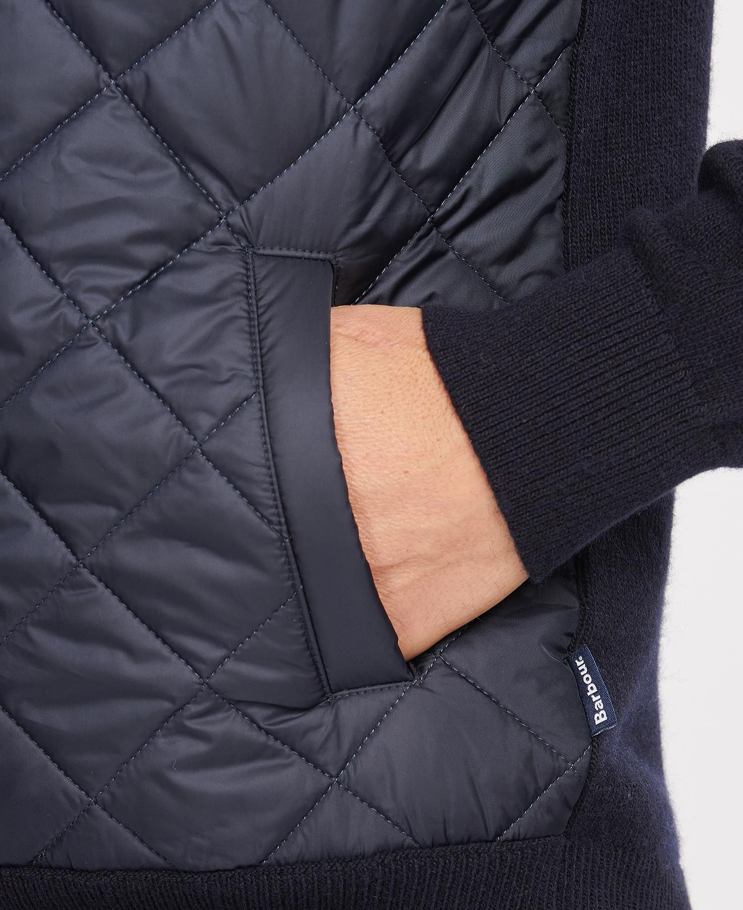 Barbour Essential Diamond Quilt Zip Through