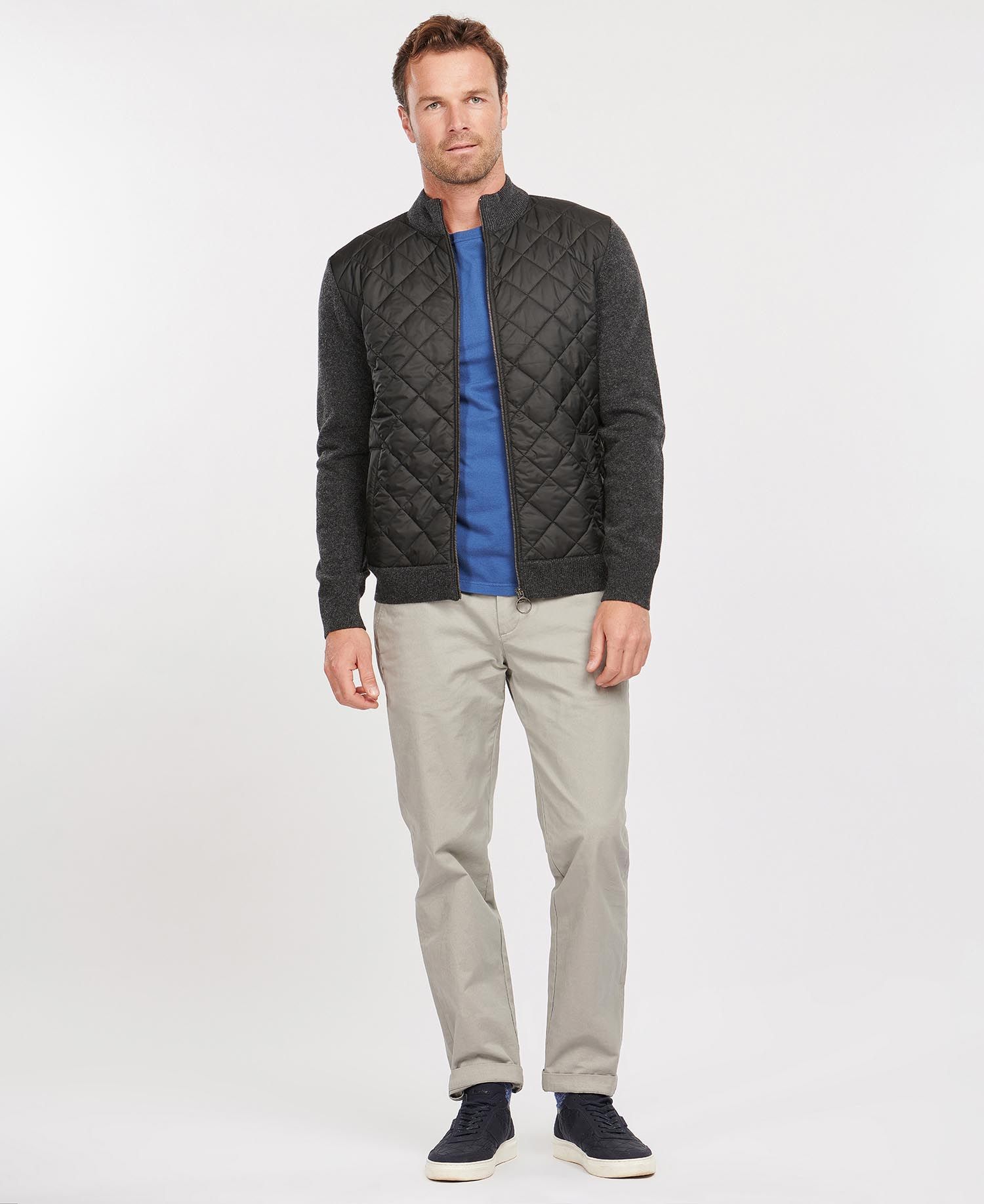 Barbour Essential Diamond Quilt Zip Through