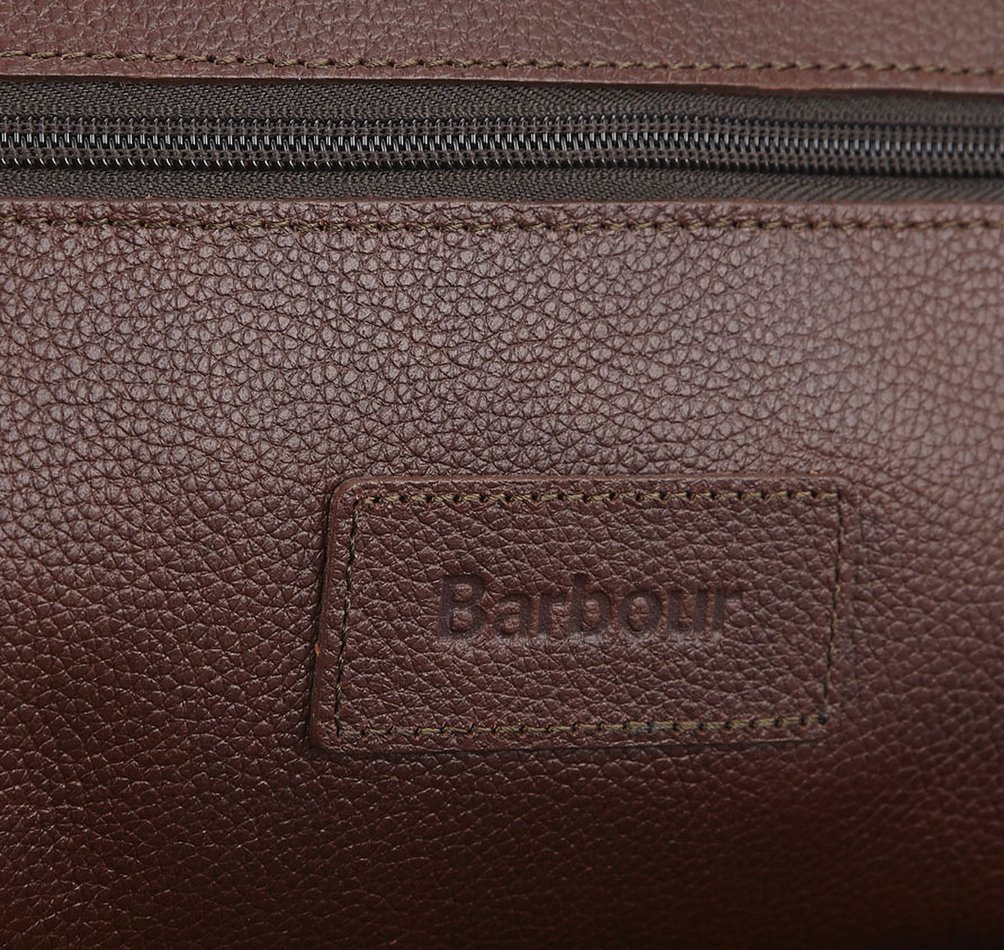 Barbour Leather Wash bag