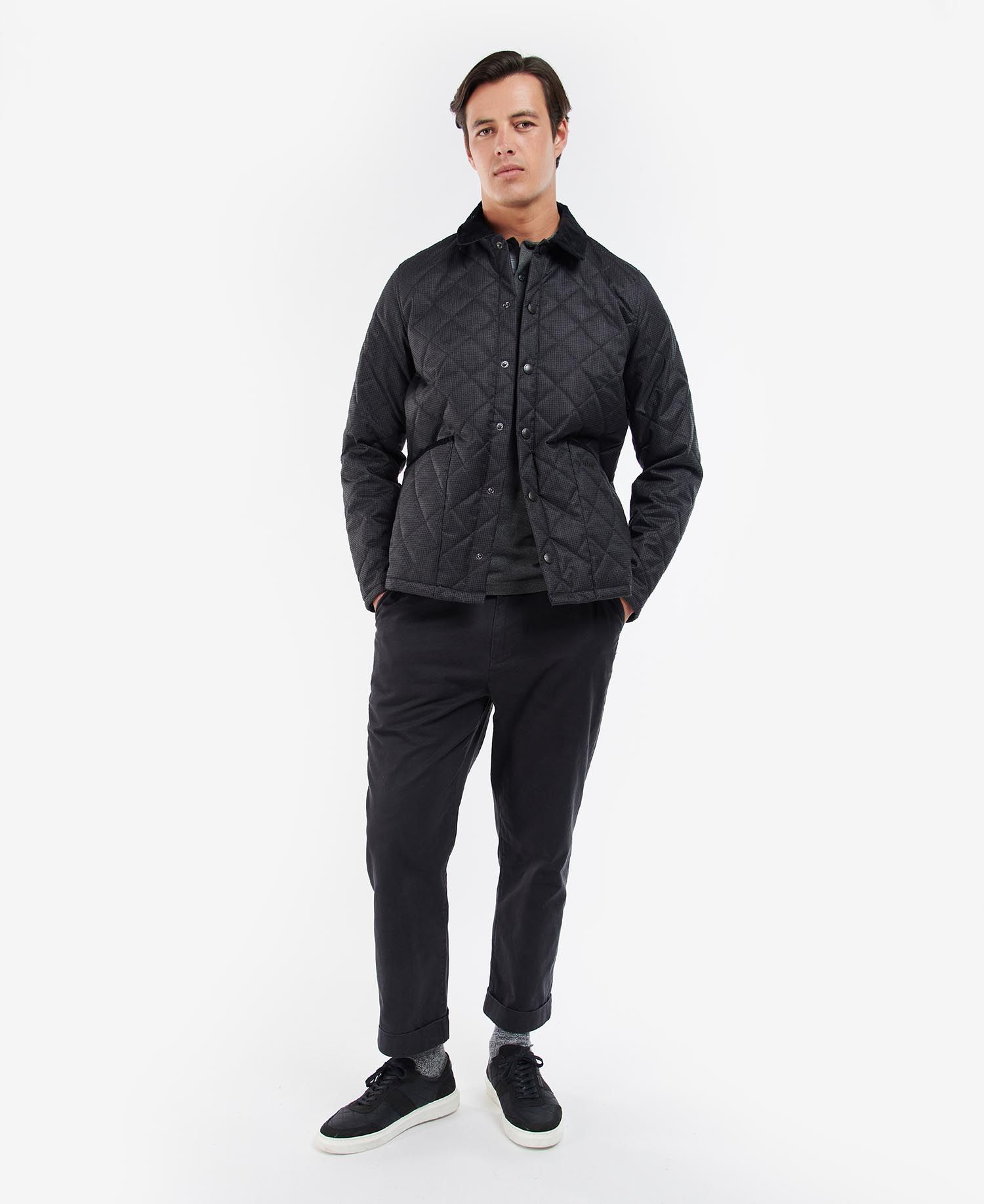Barbour Checked Heron Quilted Jacket