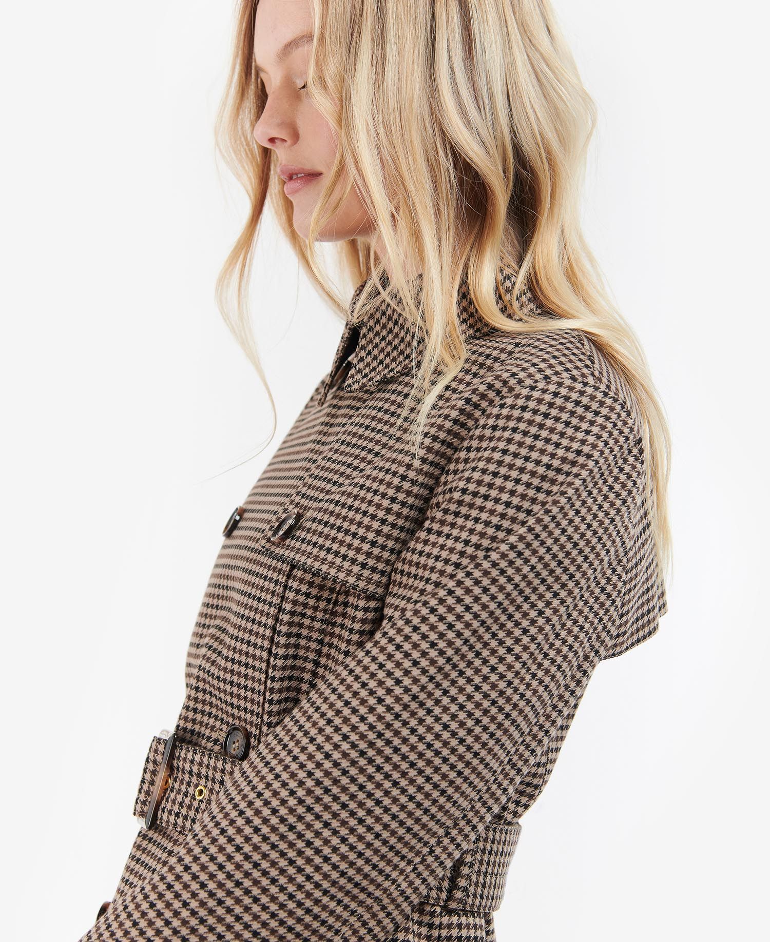 Barbour Greta Check Trench Coat