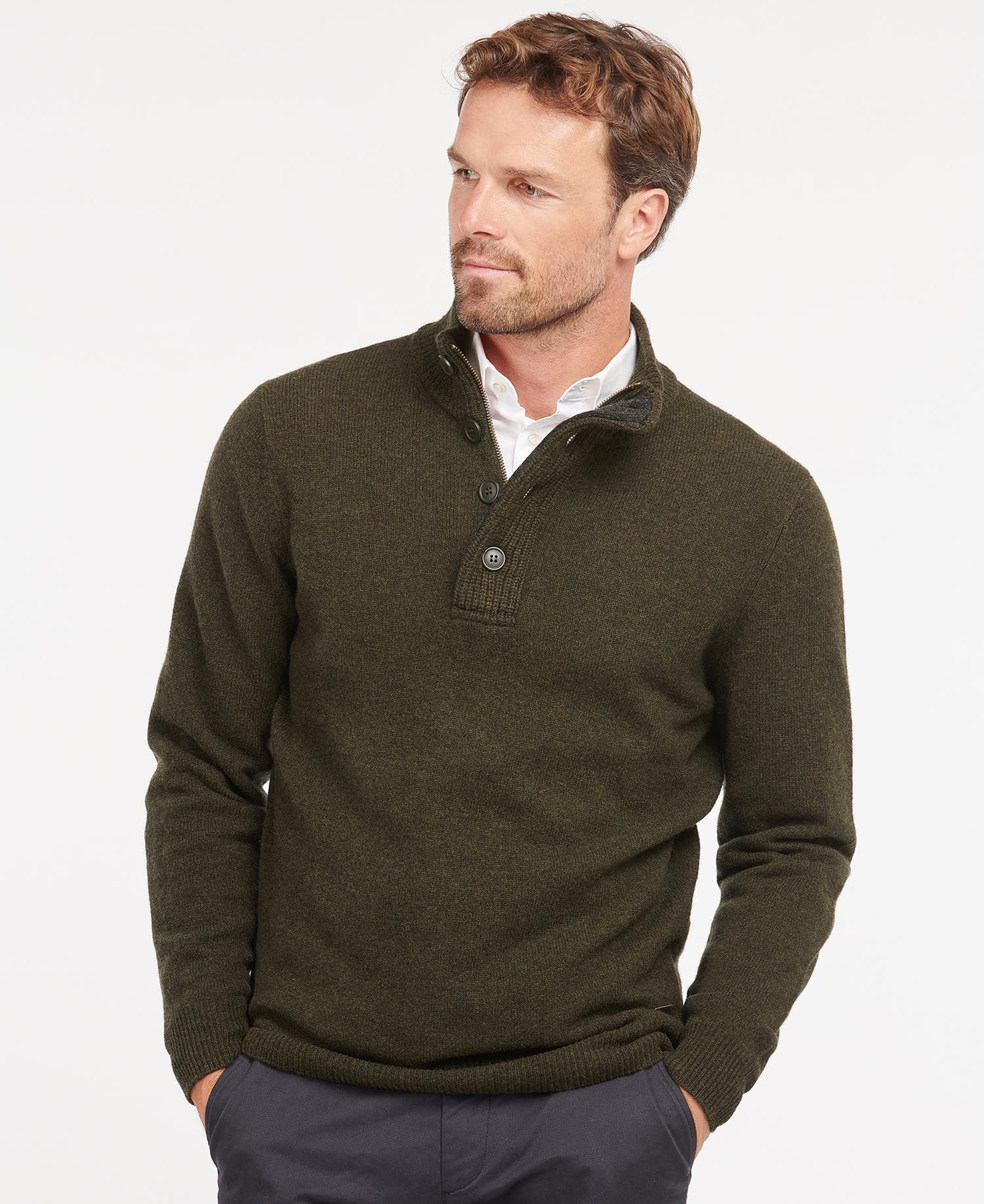 Barbour Patch Half Zip Sweater
