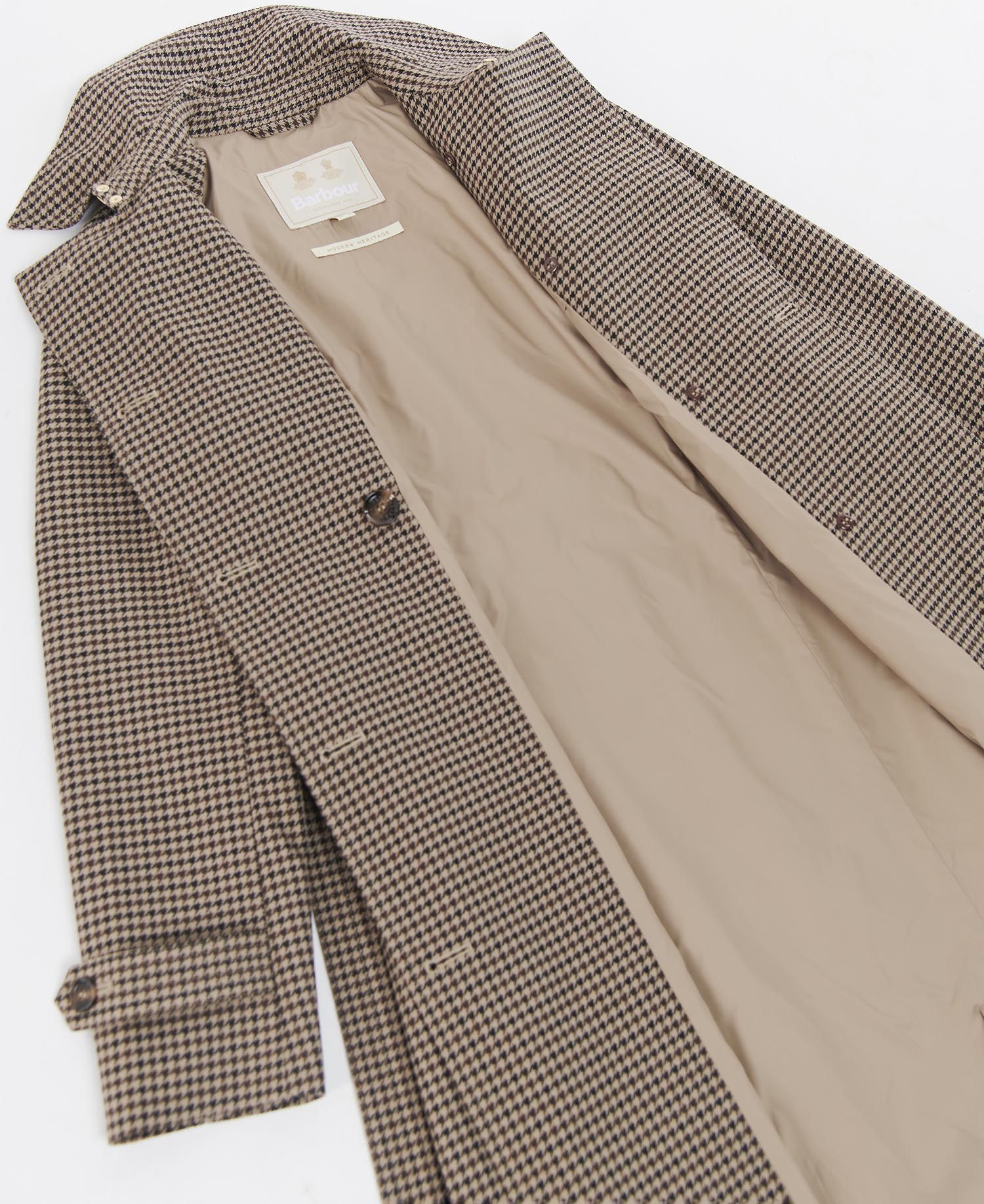 Barbour Greta Check Trench Coat