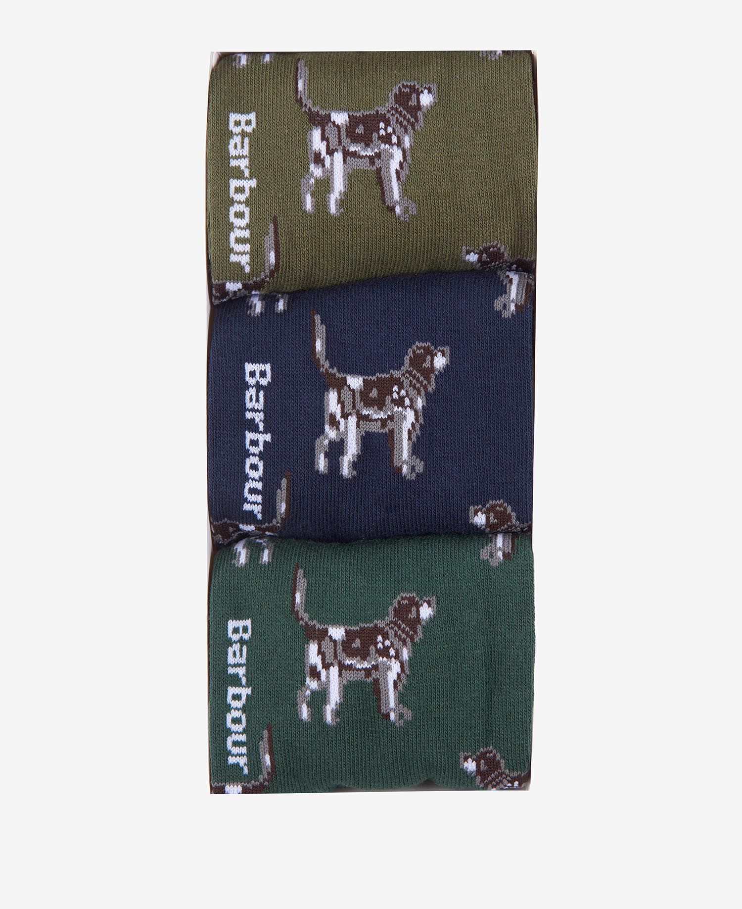 Barbour Pointer Dog Socks Gift Box