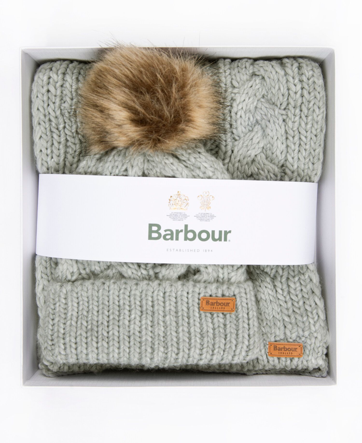 Barbour Penshaw Beanie & Scarf Set