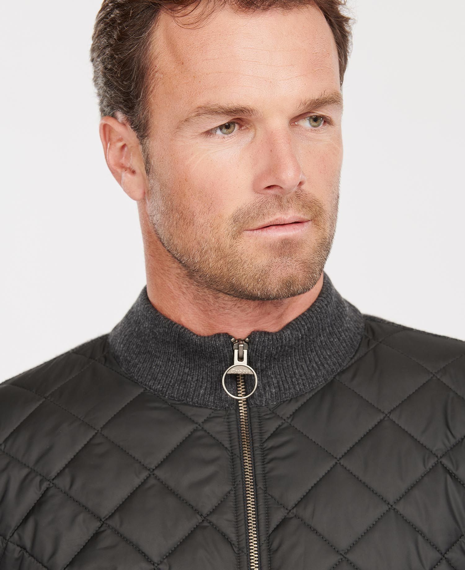 Barbour Essential Diamond Quilt Zip Through