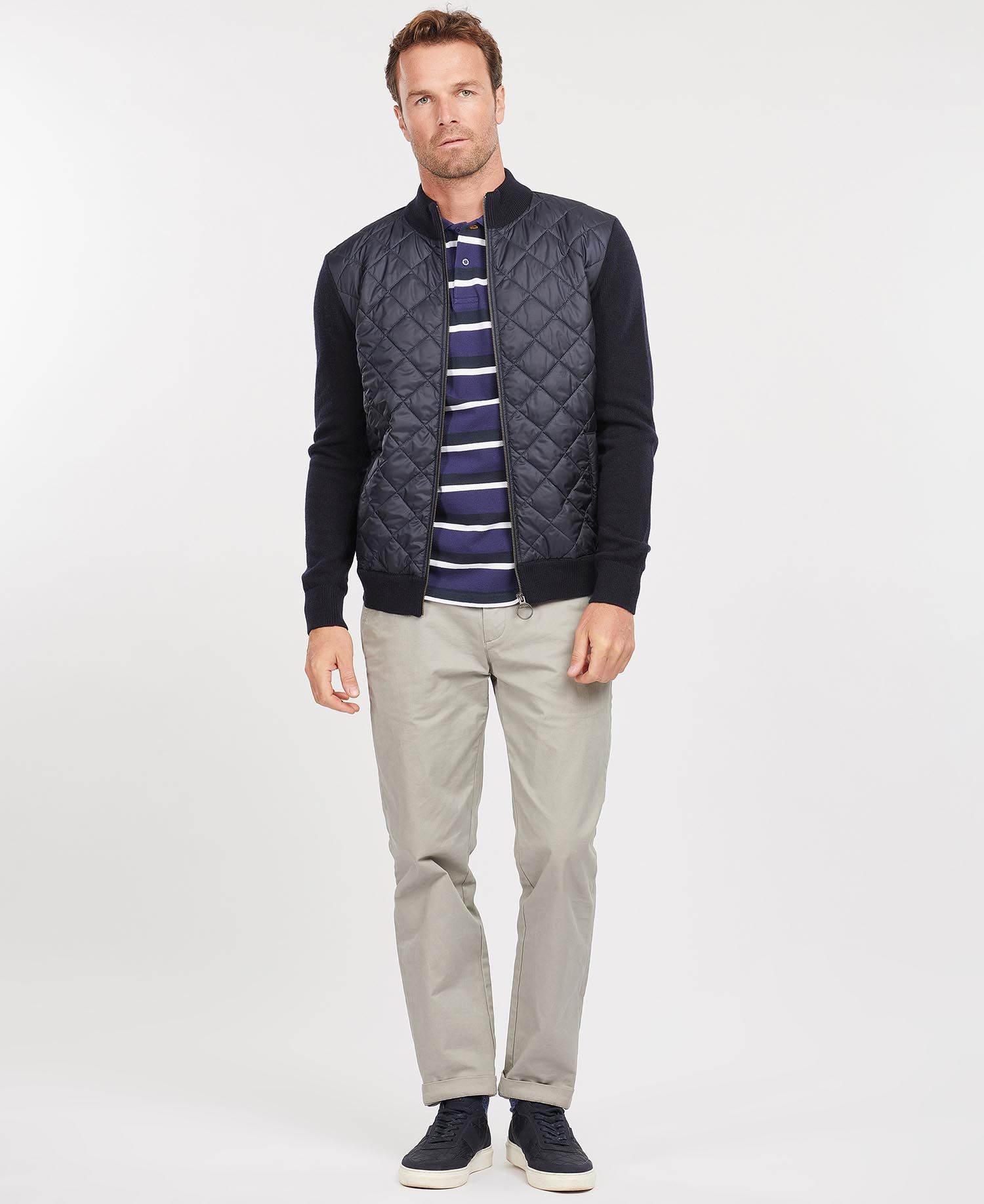 Barbour Essential Diamond Quilt Zip Through