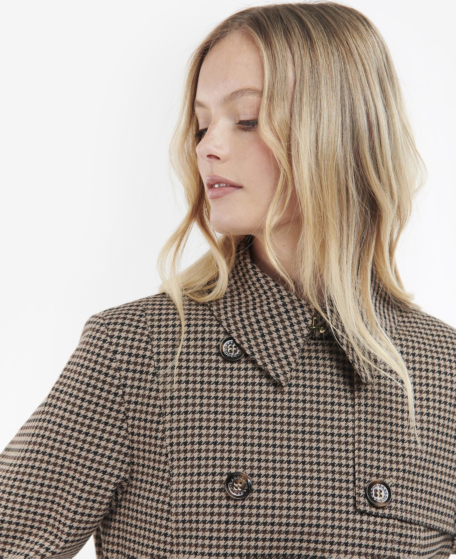 Barbour Greta Check Trench Coat