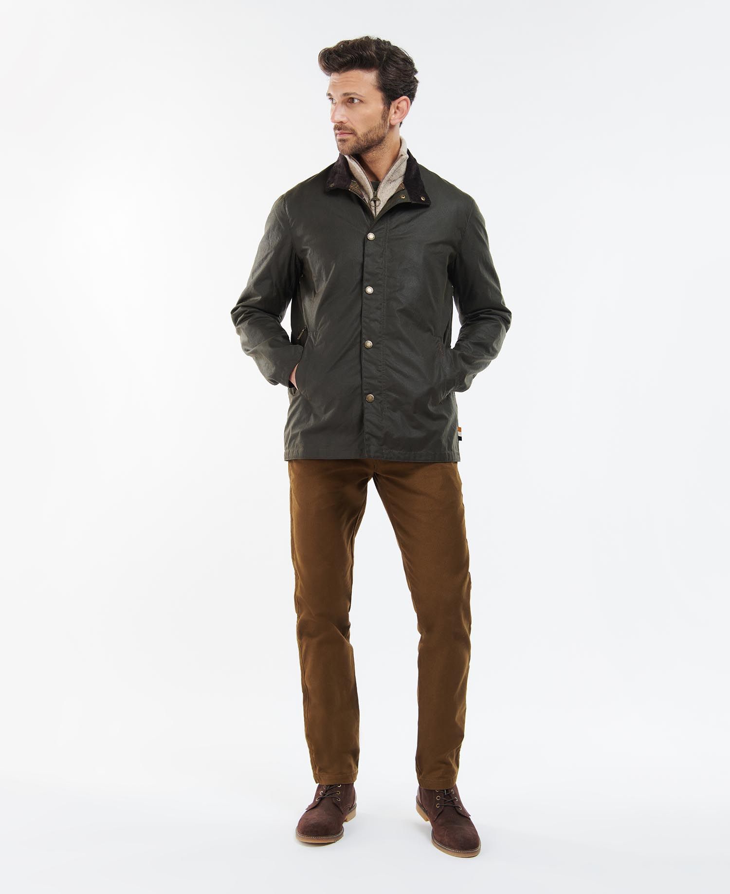 BARBOUR X ALLEN EDMONDS LIMITED EDITION EVELAR Wax Jacket