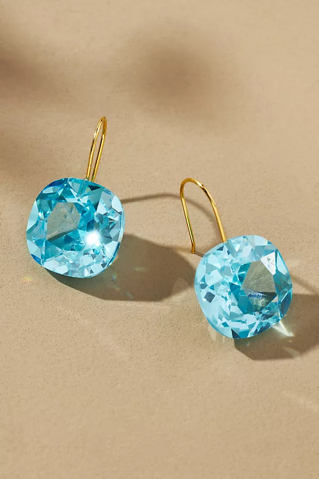 Floating Crystal Earrings BLUE