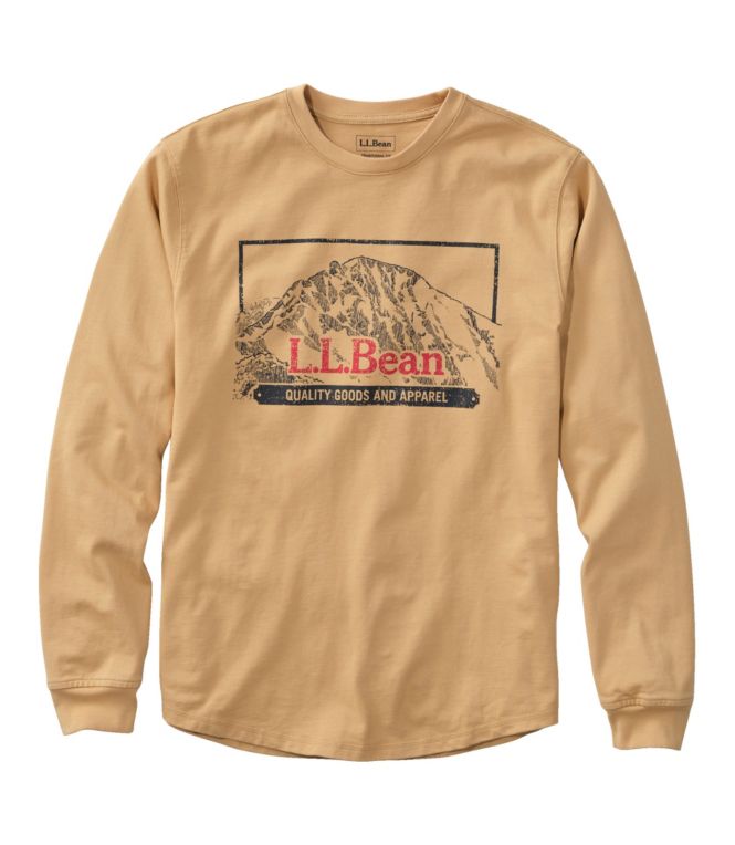 Men's BeanBuilt Cotton Tees, Without Pocket, Long-Sleeve, Graphic