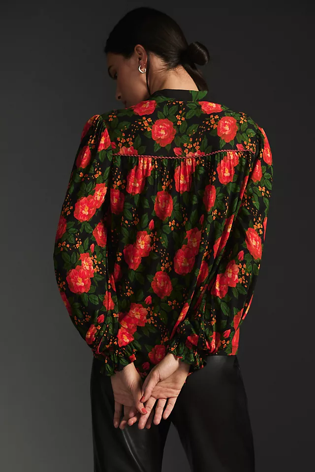 Bl-nk Stephanie Long-Sleeve Top BLACK