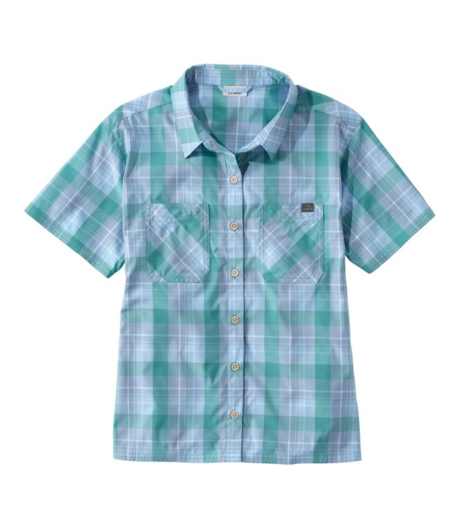 Women's Everyday SunSmart? Woven Shirt, Short-Sleeve Plaid