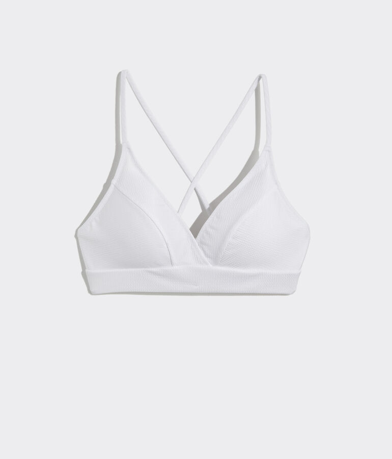 Seersucker Sconset Bikini Top