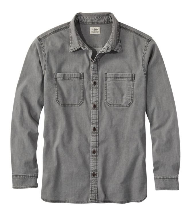 Men's BeanFlex? Denim Shirt, Traditional Untucked Fit
