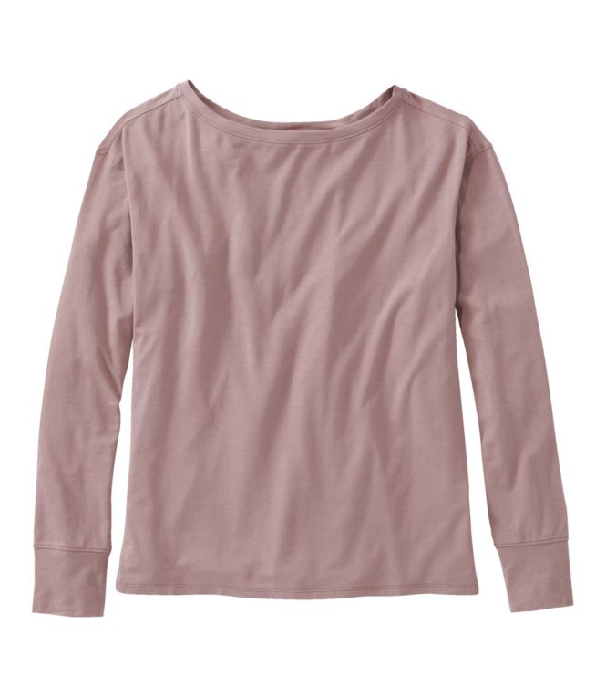 Women's Beyond Soft Tee, Pleat-Back Long-Sleeve