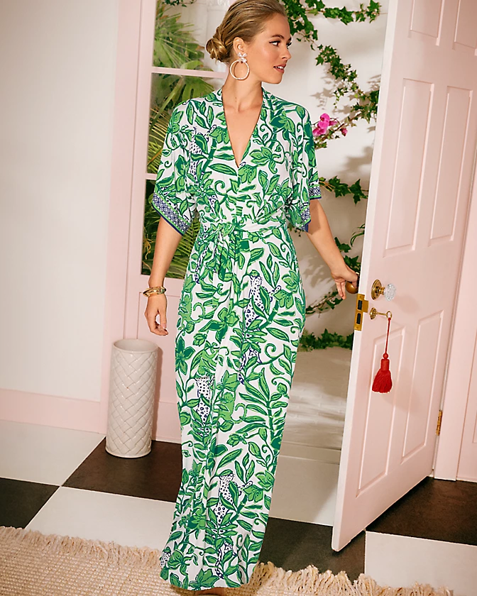 Wisteria V-Neck Maxi Dress