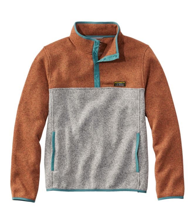 Men's L.L.Bean Sweater Fleece Pullover, Colorblock
