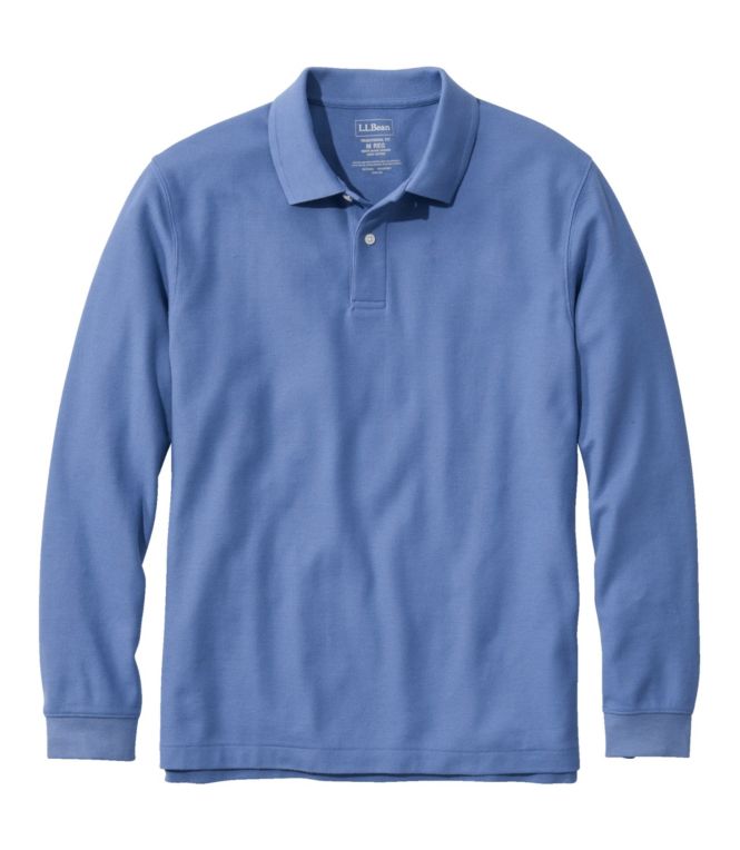Men's Premium Double L? Polo, Long-Sleeve Without Pocket