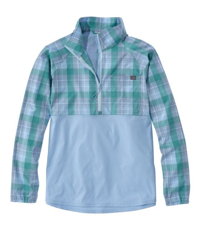 Women's Everyday SunSmart? Woven Shirt, Quarter-Zip Pullover Colorblock