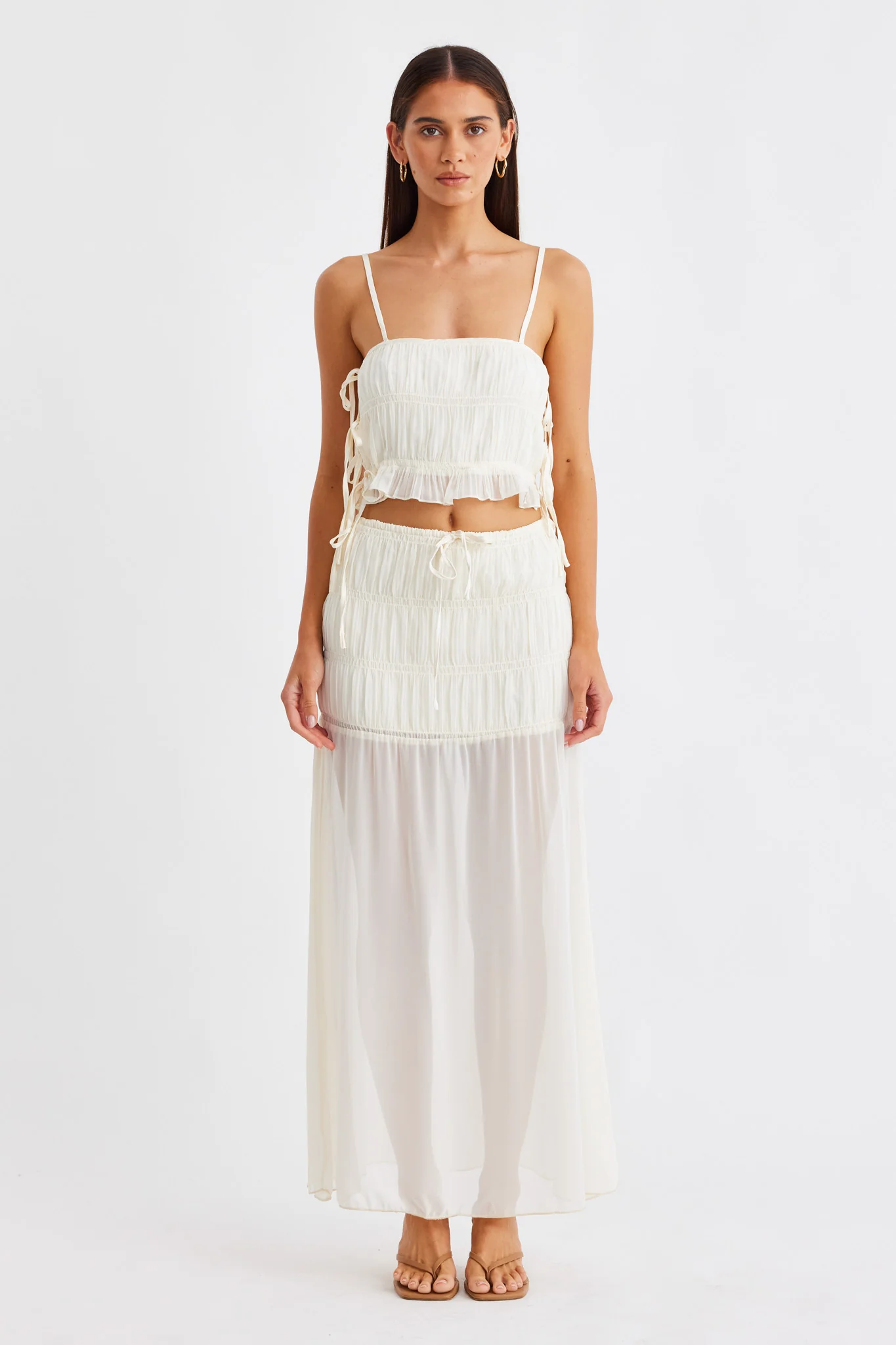 Fog Veil MAXI SKIRT