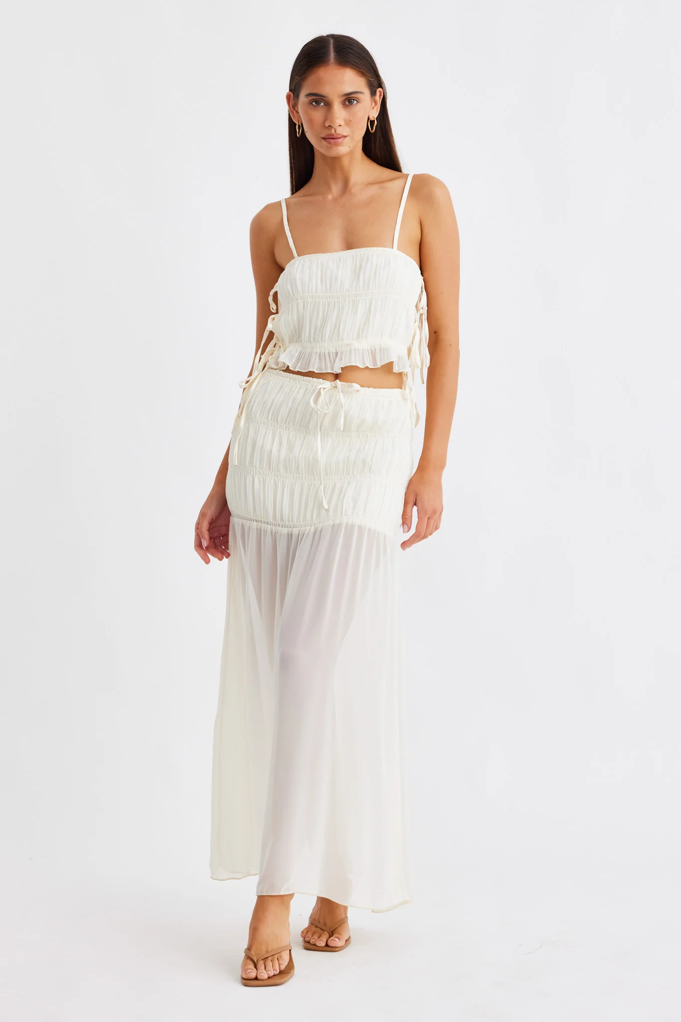 Fog Veil MAXI SKIRT