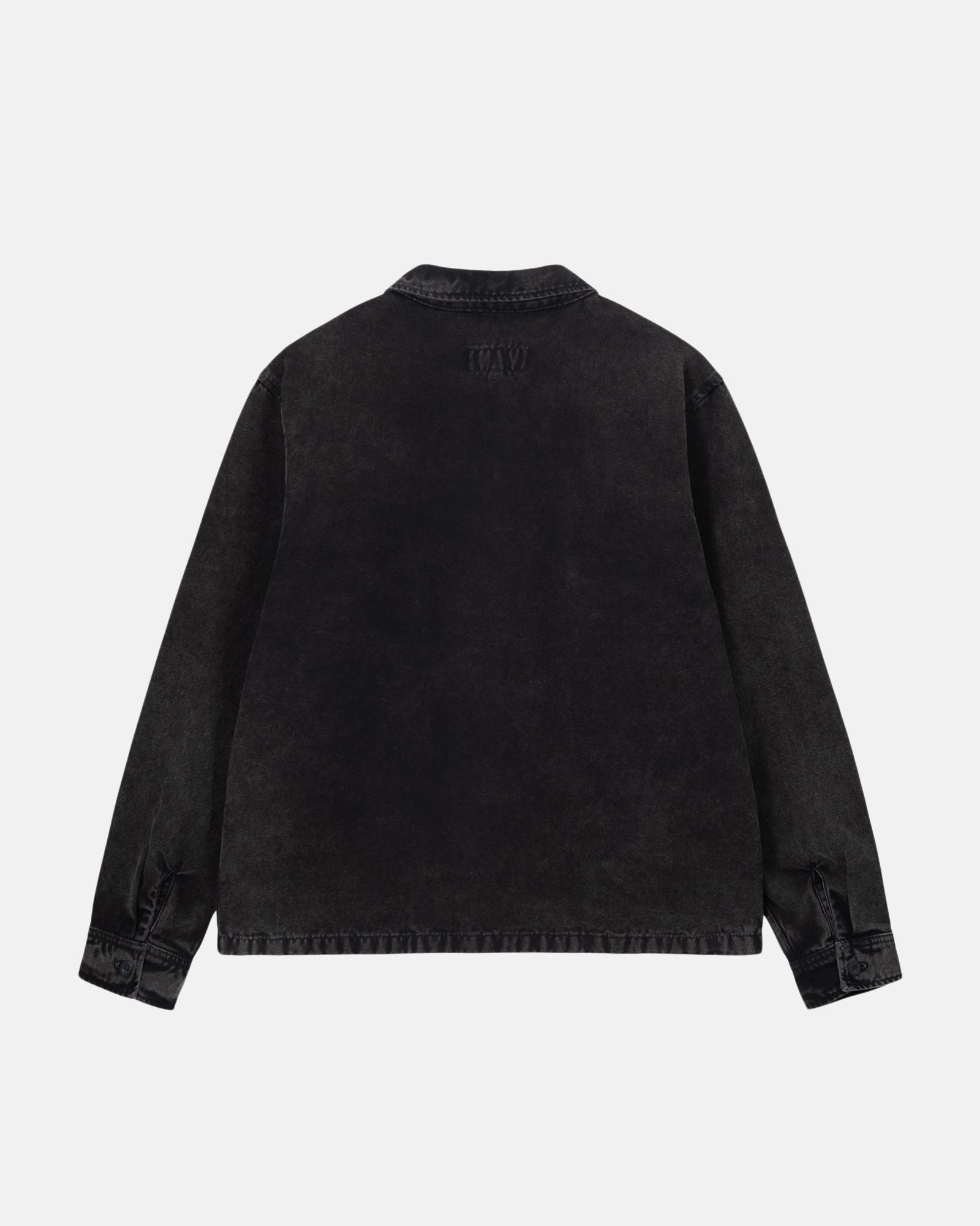 WASHED CANVAS ZIP SHIRT