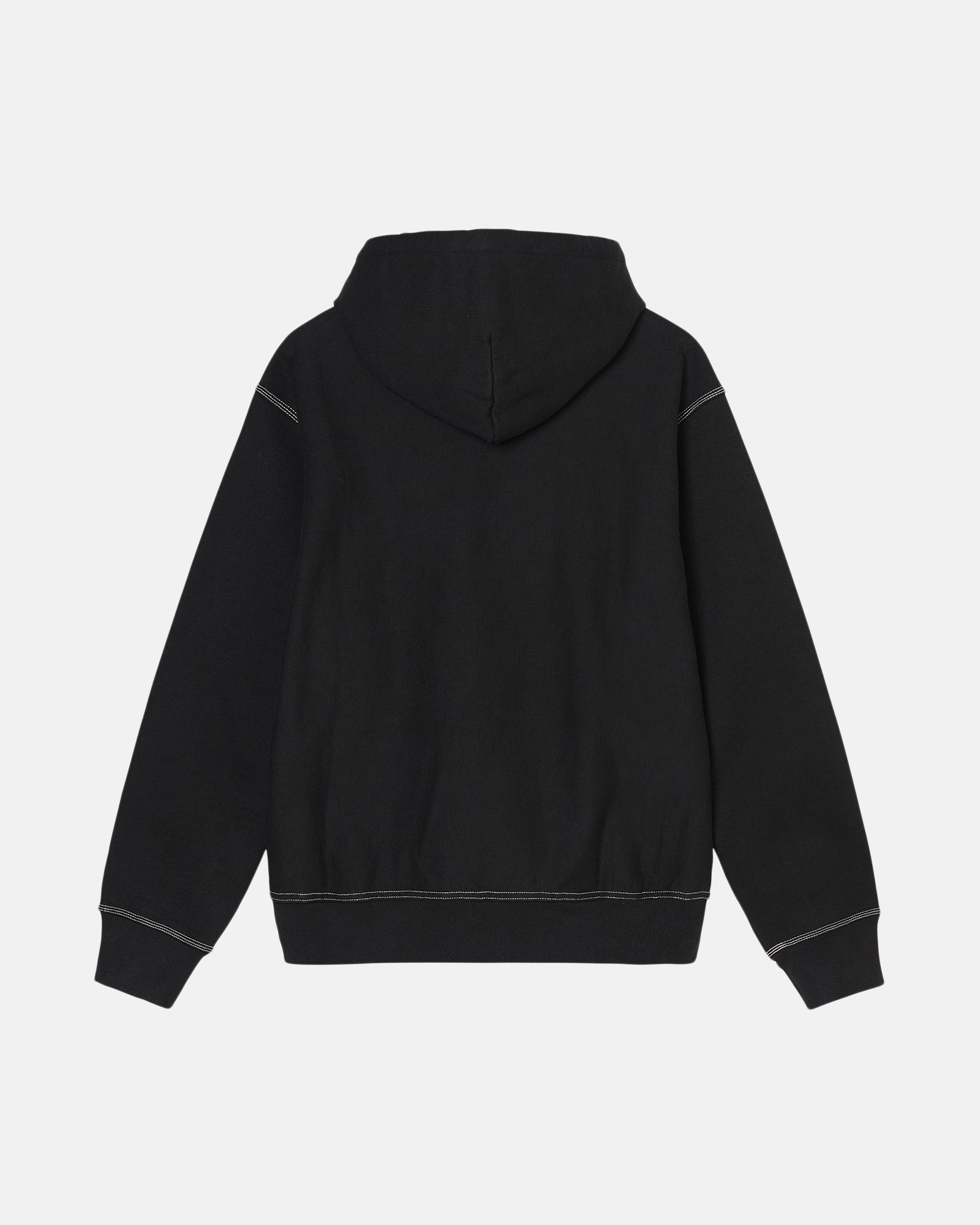 CONTRAST STITCH LABEL HOODIE