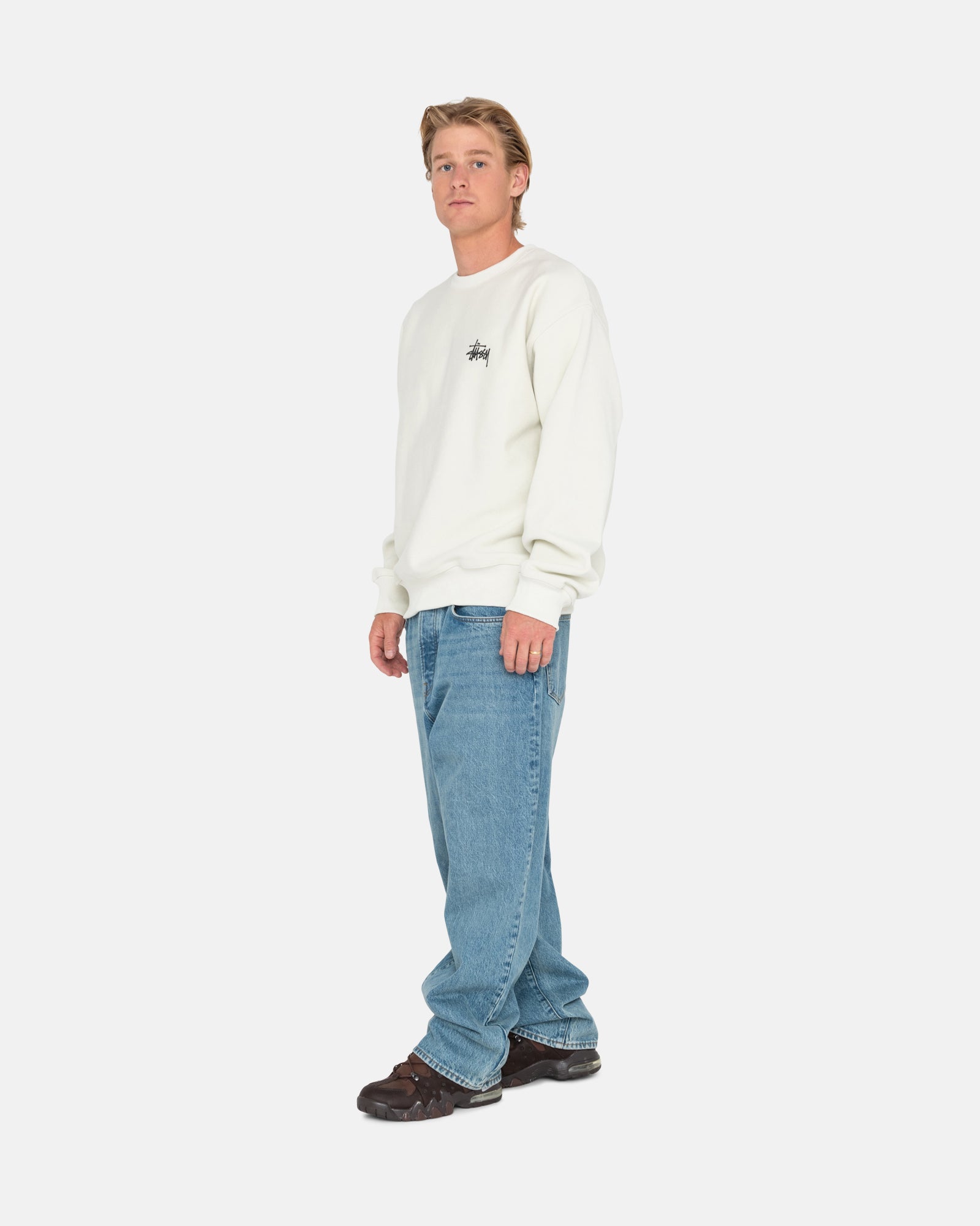 BASIC STüSSY PIGMENT DYED CREW