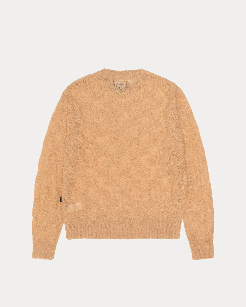 LOOSE KNIT CROSS CABLE SWEATER