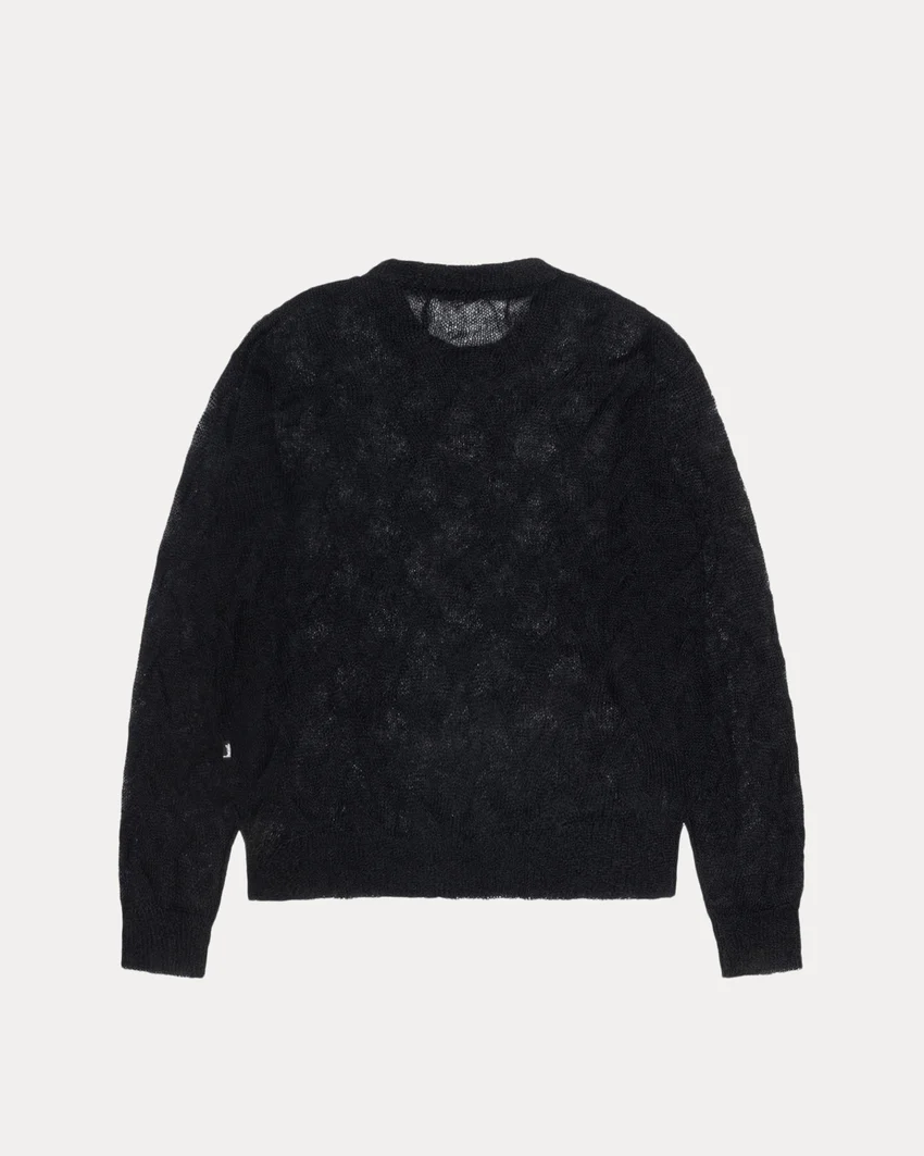 LOOSE KNIT CROSS CABLE SWEATER