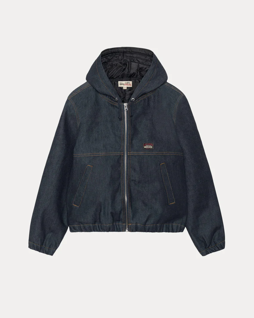 INSULATED WORK JACKET RAW DENIM