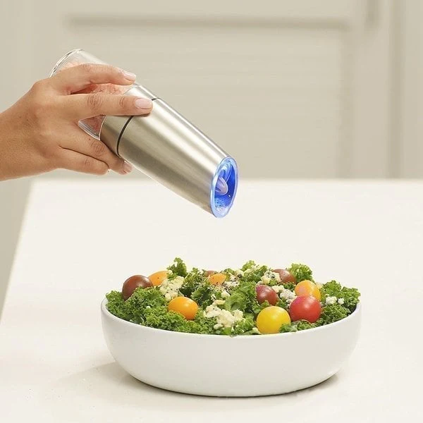 Automatic Electric Gravity Induction Salt & Pepper Grinder