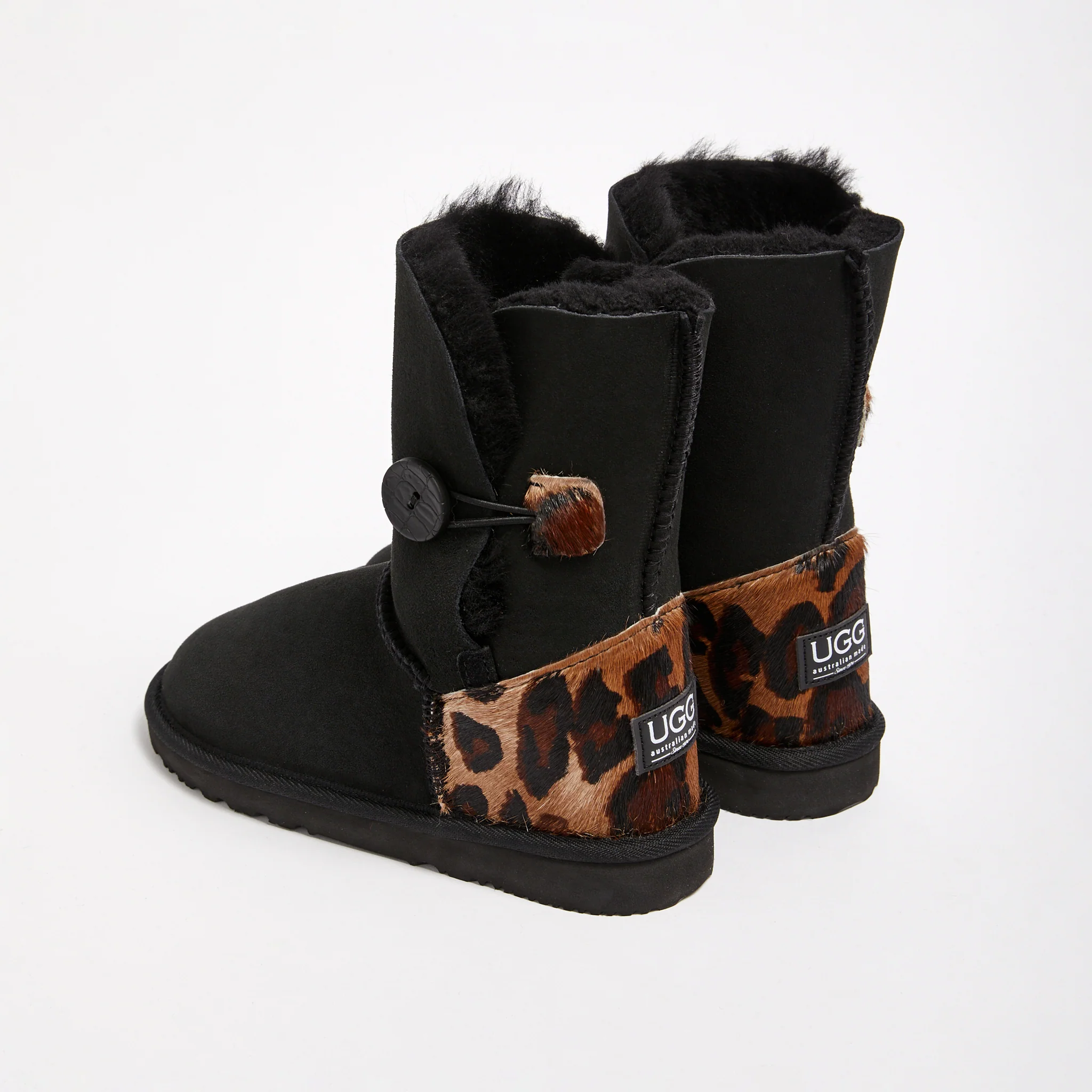 UGG® Women's Burleigh Button Mid Designer Leopard