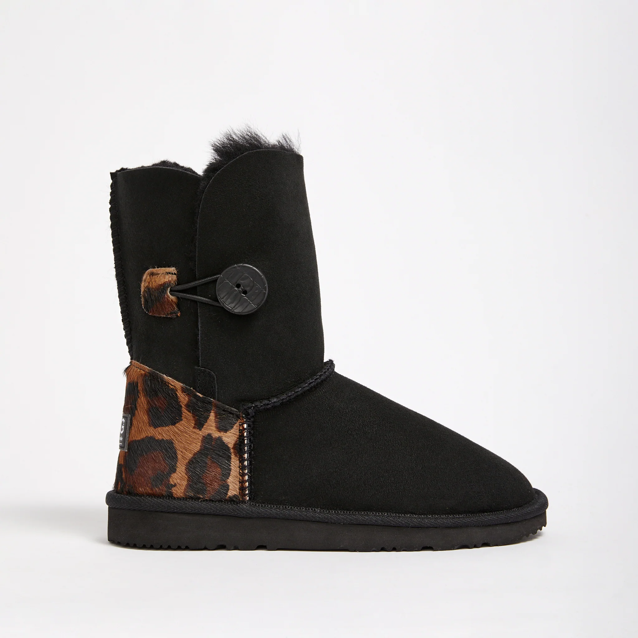 UGG® Women's Burleigh Button Mid Designer Leopard