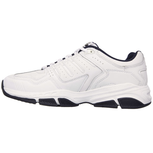 Men Extra Wide Fit (4E) Shoes - Cross Court TR - Highest Level White/Navy