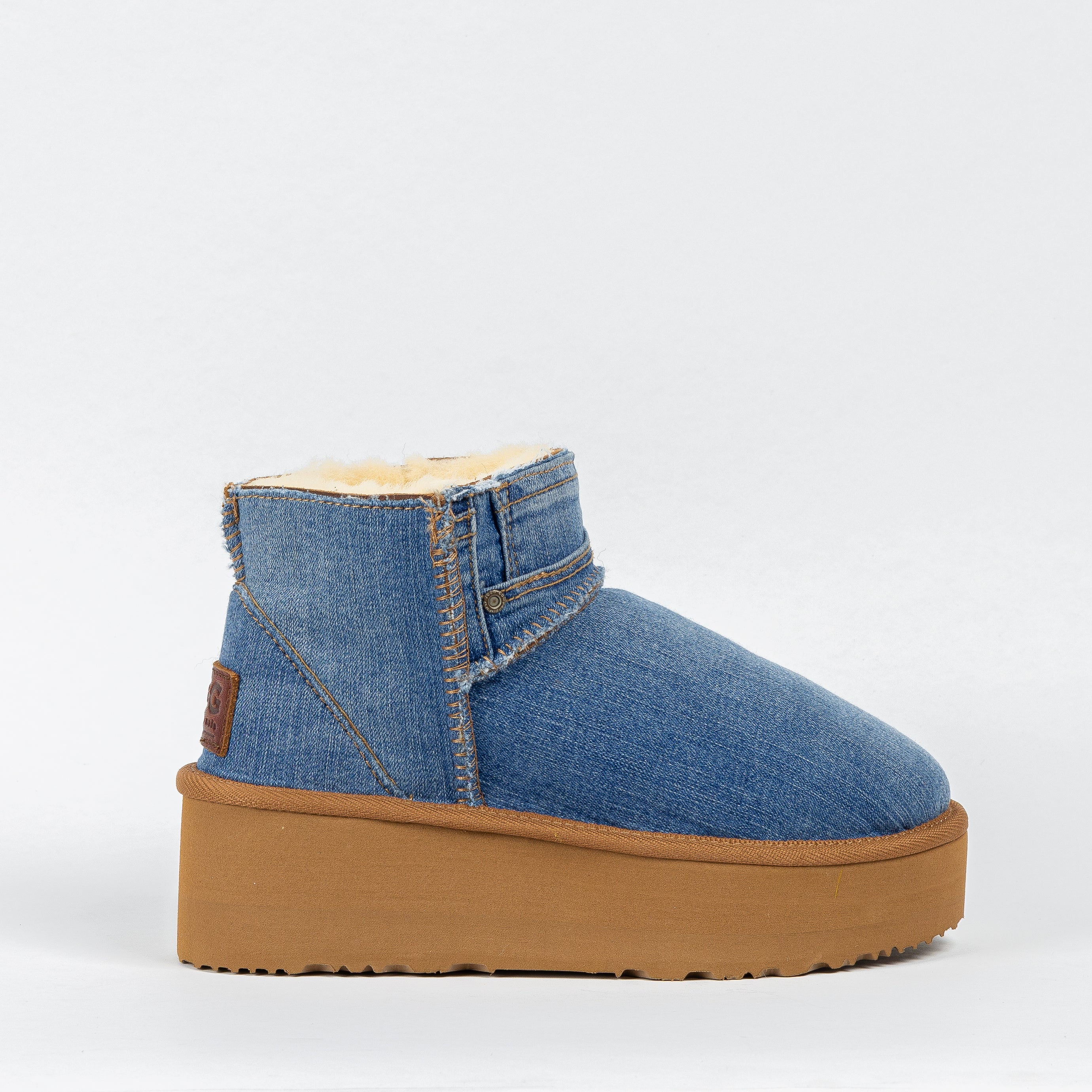 UGG® Women's Classic Ultra Mini Platform Denim