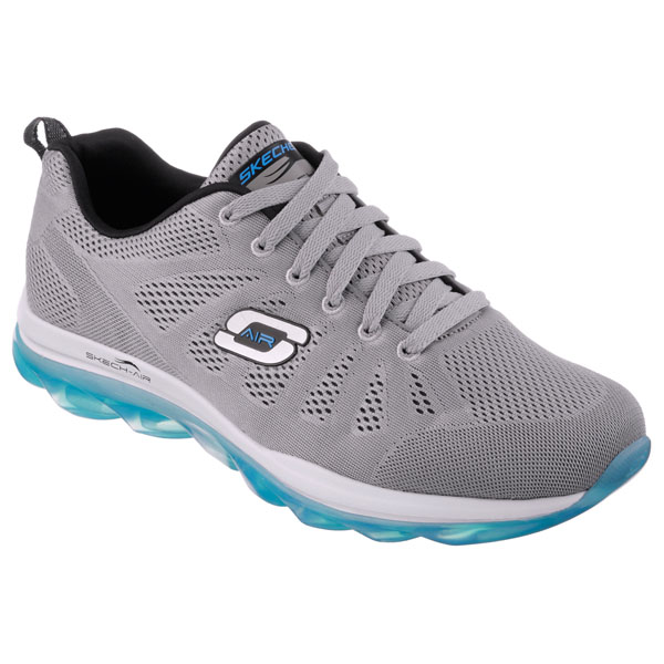 Men Extra Wide Fit (4E) Shoes - Game Changer Light Gray/Blue
