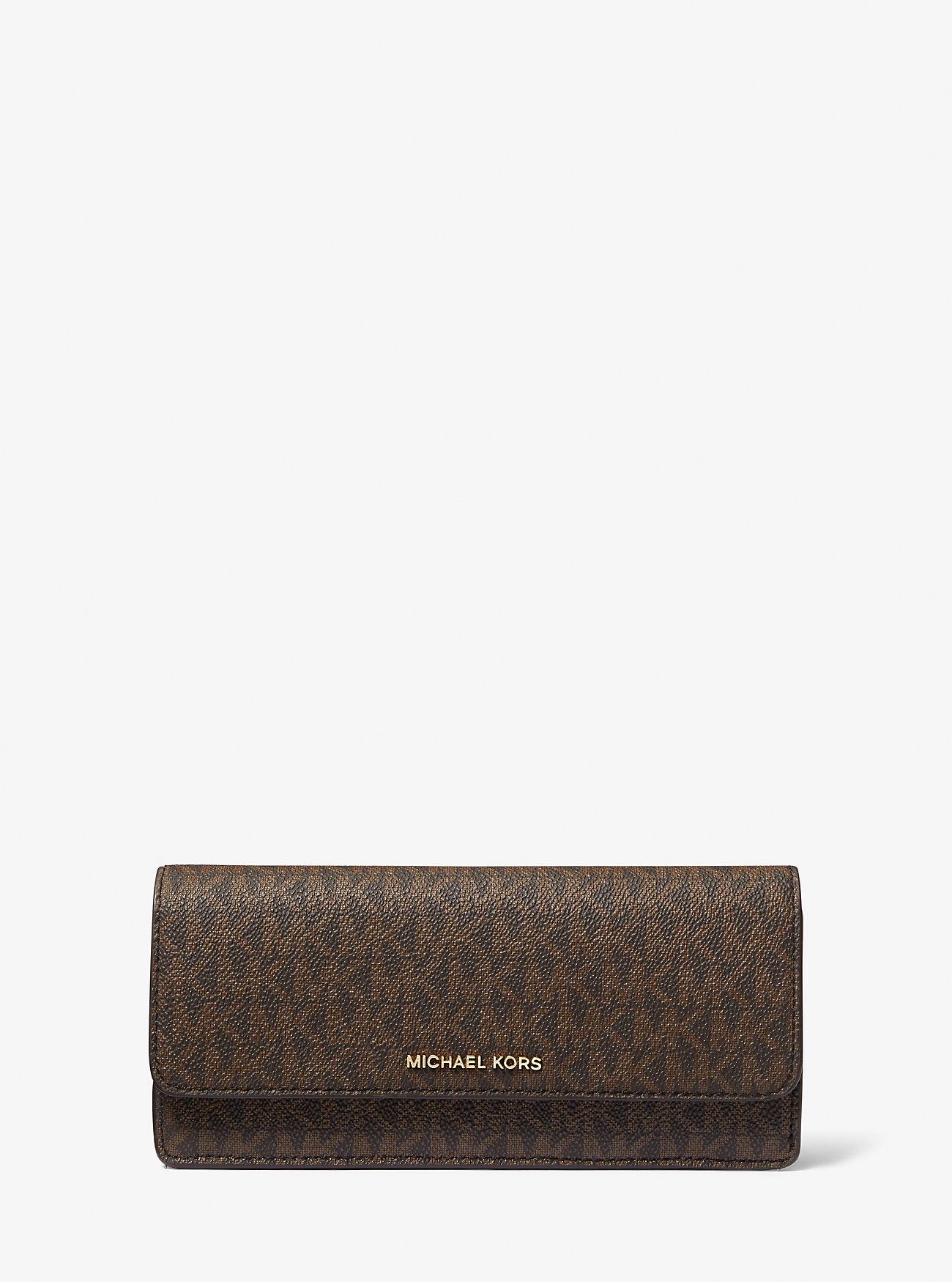 Jet Set Large Signature Logo Snap-Front Wallet