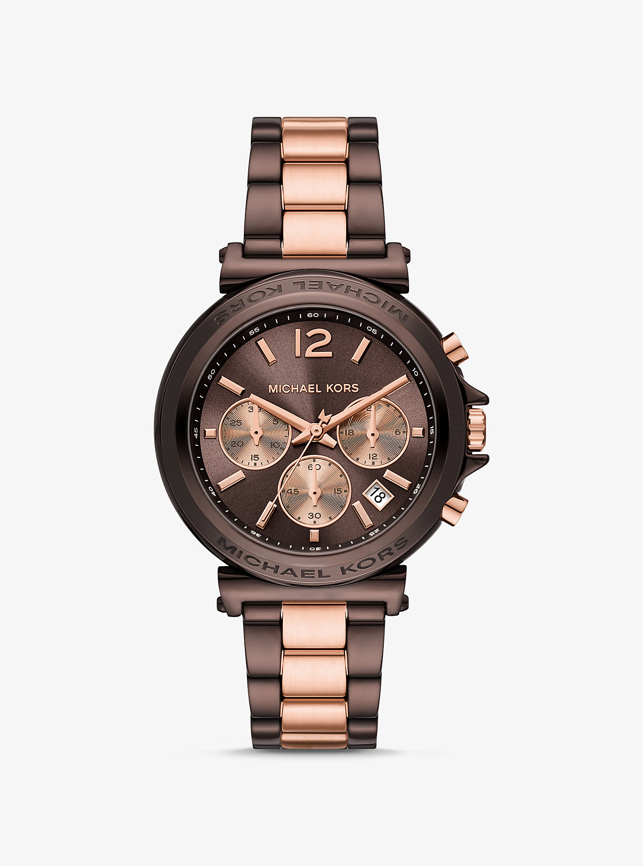 Oversized Maren Two-Tone Watch