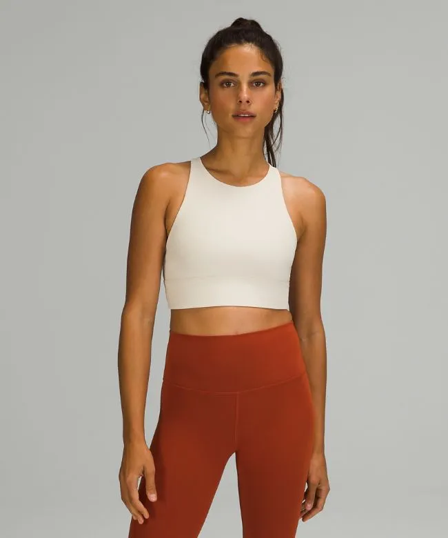lululemon Energy High-Neck Longline Ribbed Bra Medium Support, B–D Cups