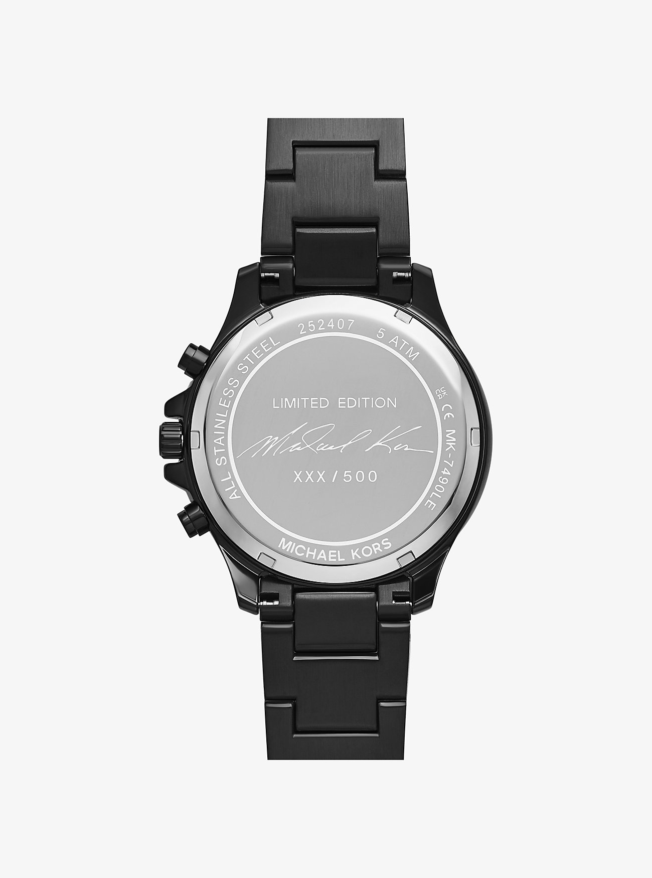 Limited-Edition Oversized Sage Pavé Black-Tone Watch