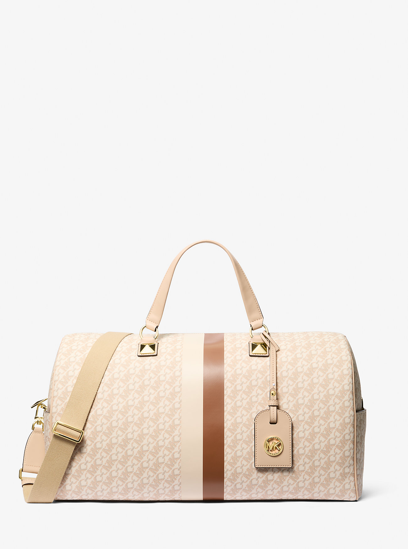 Grayson Extra-Large Empire Signature Logo Stripe Weekender Bag